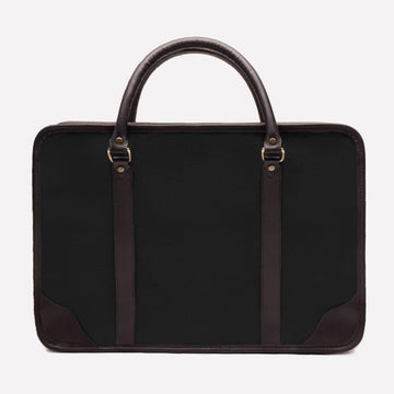 Women's Canvas Briefcase Black